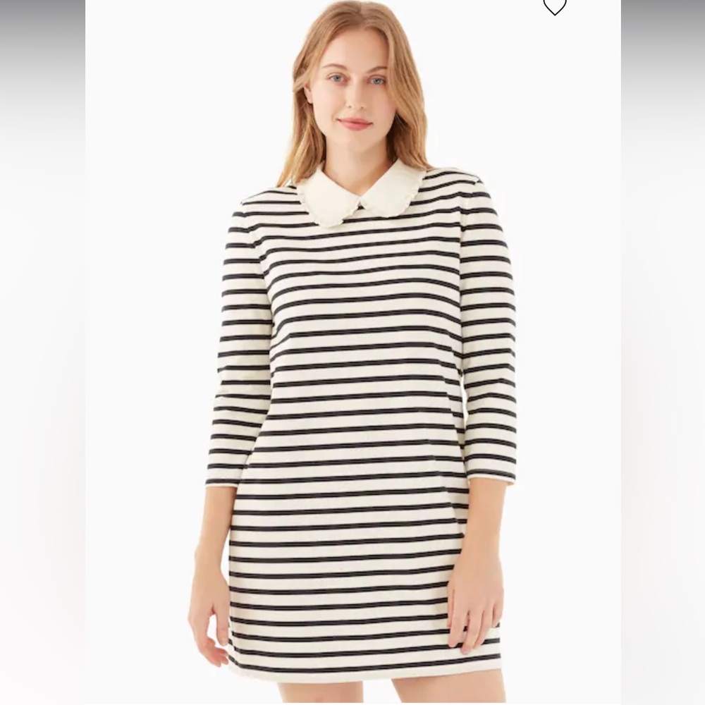 Kate Spade Black and White Striped Dress